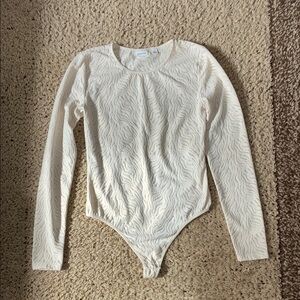 Babaton Cream Long Sleeve Bodysuit